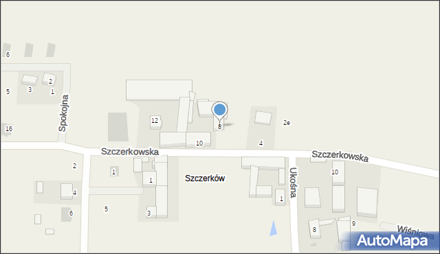 Konarzew, Szczerkowska, 8, mapa Konarzew