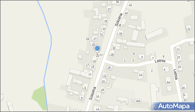 Konarzewo, Szkolna, 21, mapa Konarzewo