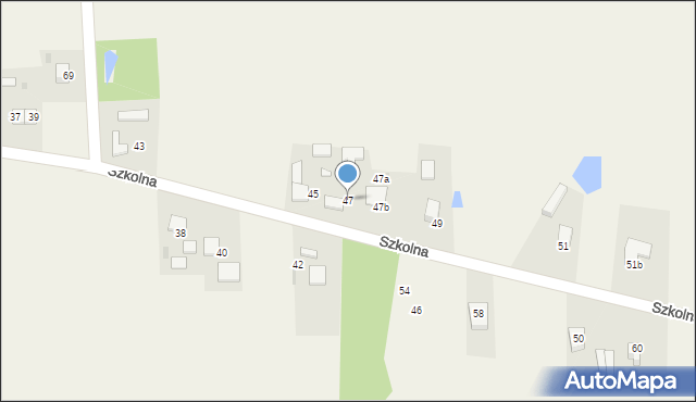 Konin, Szkolna, 47, mapa Konina