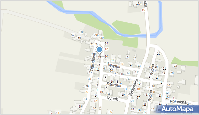 Końskowola, Szewska, 19, mapa Końskowola