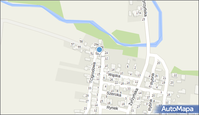 Końskowola, Szewska, 25, mapa Końskowola