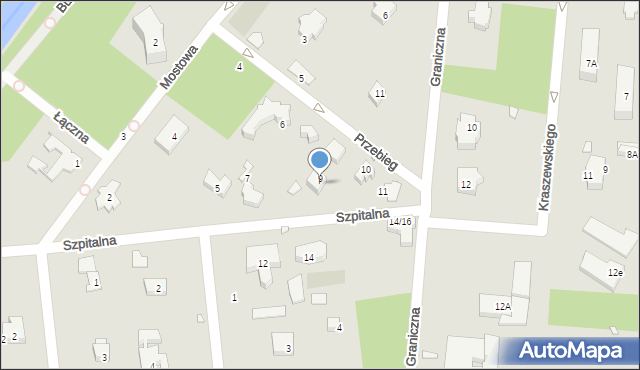 Konstancin-Jeziorna, Szpitalna, 9, mapa Konstancin-Jeziorna