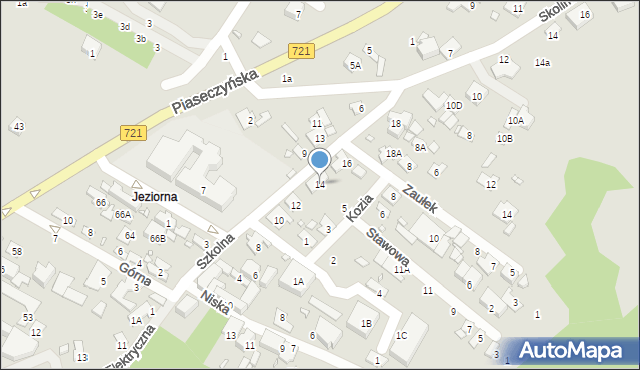 Konstancin-Jeziorna, Szkolna, 14, mapa Konstancin-Jeziorna