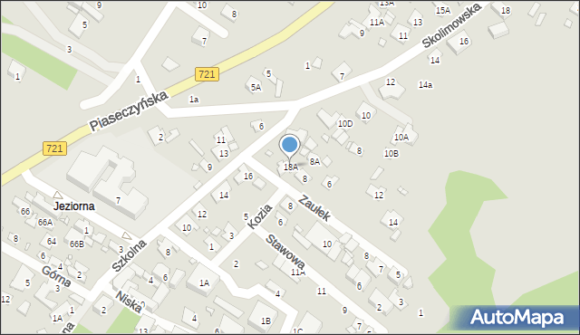 Konstancin-Jeziorna, Szkolna, 18A, mapa Konstancin-Jeziorna