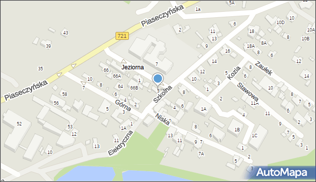 Konstancin-Jeziorna, Szkolna, 3, mapa Konstancin-Jeziorna