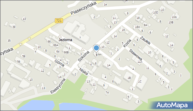 Konstancin-Jeziorna, Szkolna, 8, mapa Konstancin-Jeziorna