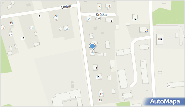 Korczew, Szkolna, 11, mapa Korczew