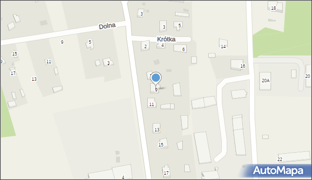 Korczew, Szkolna, 9, mapa Korczew
