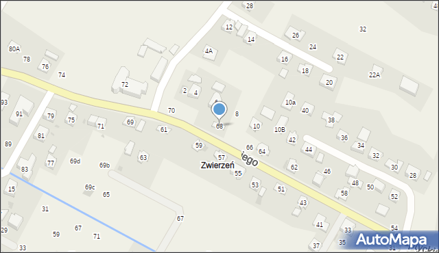 Korczyna, Szeptyckiego, gen., 68, mapa Korczyna
