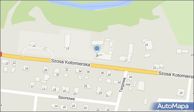 Koronowo, Szosa Kotomierska, 15, mapa Koronowo