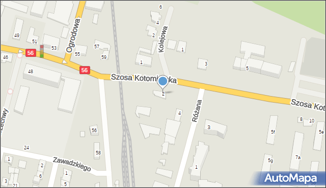 Koronowo, Szosa Kotomierska, 2, mapa Koronowo