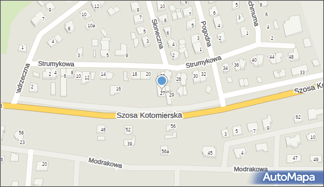 Koronowo, Szosa Kotomierska, 27, mapa Koronowo