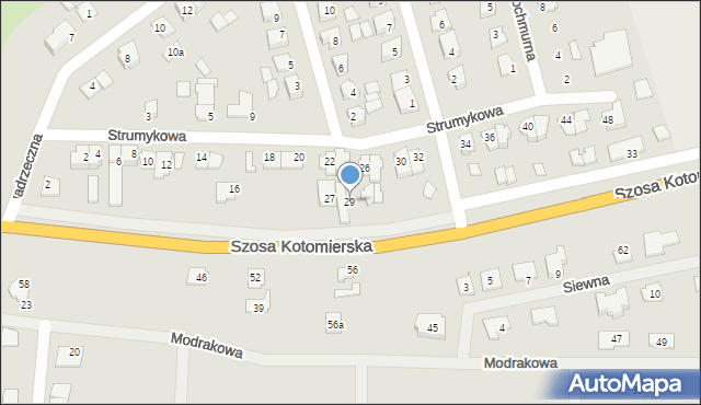 Koronowo, Szosa Kotomierska, 29, mapa Koronowo
