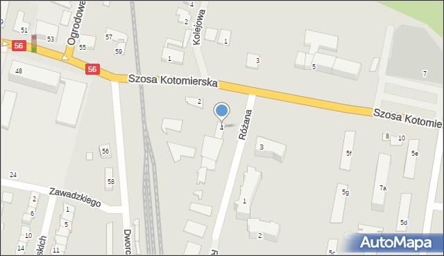 Koronowo, Szosa Kotomierska, 4, mapa Koronowo