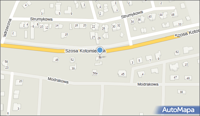 Koronowo, Szosa Kotomierska, 56, mapa Koronowo