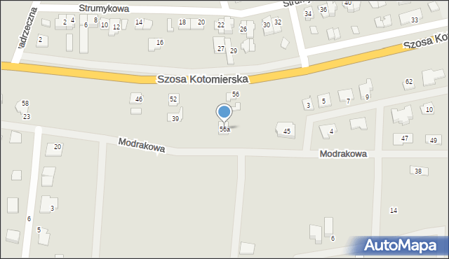 Koronowo, Szosa Kotomierska, 56a, mapa Koronowo