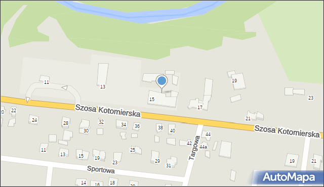 Koronowo, Szosa Kotomierska, 9a, mapa Koronowo