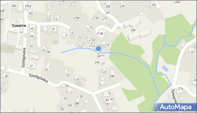 Kościelisko, Szeligówka, 24, mapa Kościelisko