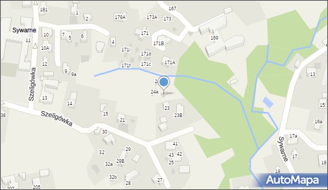 Kościelisko, Szeligówka, 24b, mapa Kościelisko