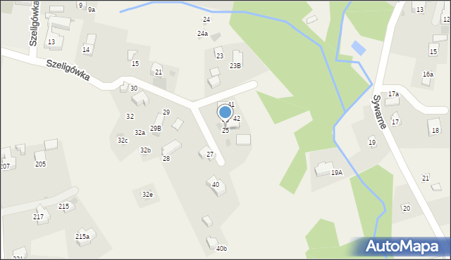 Kościelisko, Szeligówka, 25, mapa Kościelisko