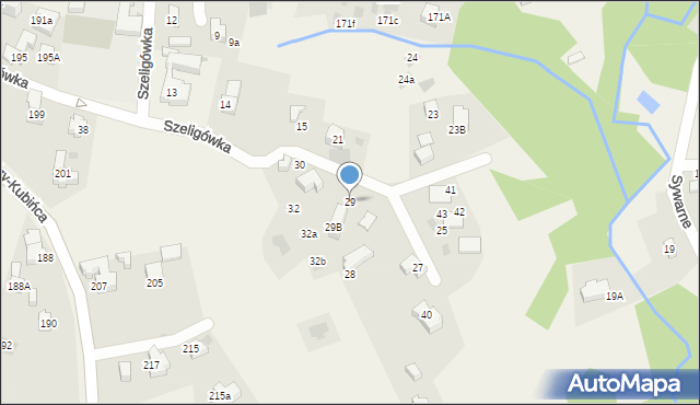 Kościelisko, Szeligówka, 29, mapa Kościelisko