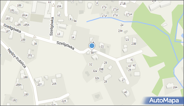 Kościelisko, Szeligówka, 30, mapa Kościelisko