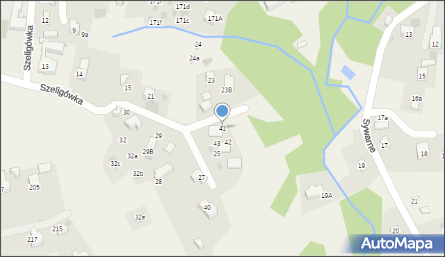 Kościelisko, Szeligówka, 41, mapa Kościelisko