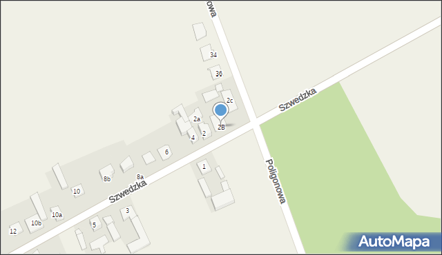 Kościelna Wieś, Szwedzka, 2B, mapa Kościelna Wieś