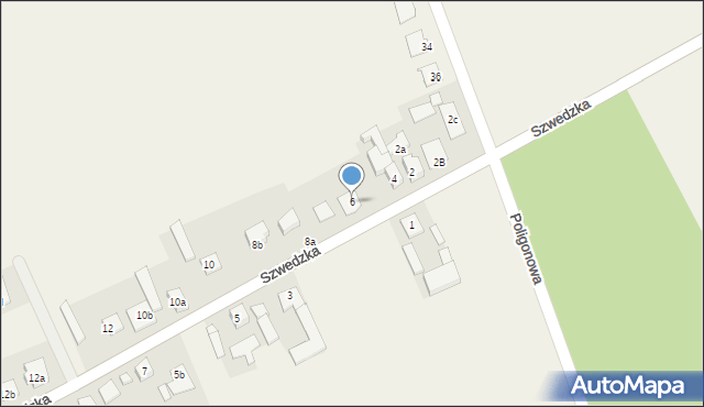Kościelna Wieś, Szwedzka, 6, mapa Kościelna Wieś