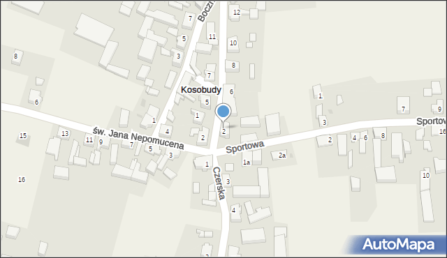 Kosobudy, Szkolna, 4, mapa Kosobudy