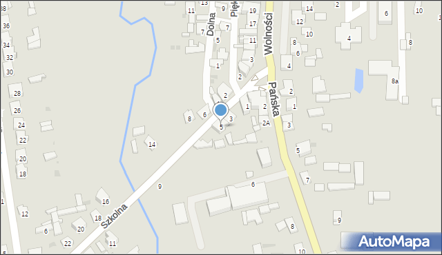 Kosów Lacki, Szkolna, 5, mapa Kosów Lacki