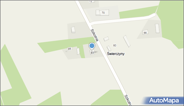 Kosowy, Szkolna, 83, mapa Kosowy