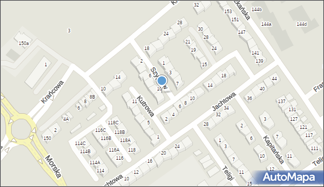 Koszalin, Szyprów, 12, mapa Koszalina