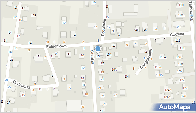 Koszyce Wielkie, Szkolna, 15, mapa Koszyce Wielkie