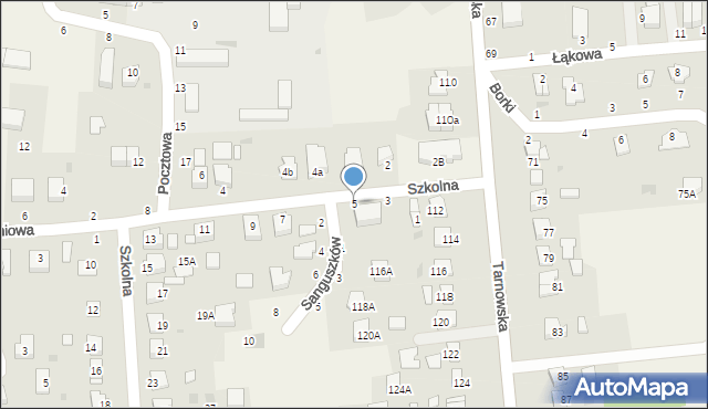 Koszyce Wielkie, Szkolna, 5, mapa Koszyce Wielkie