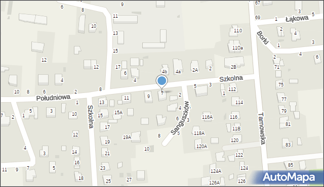 Koszyce Wielkie, Szkolna, 7, mapa Koszyce Wielkie