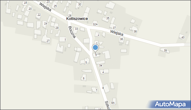 Kotliszowice, Szkolna, 3, mapa Kotliszowice