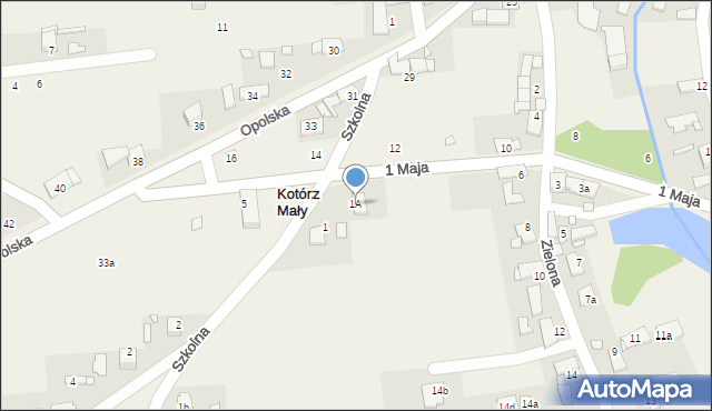 Kotórz Mały, Szkolna, 1A, mapa Kotórz Mały