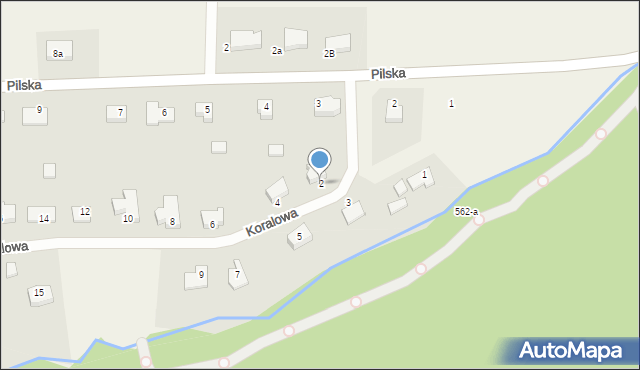 Kotuń, Szmaragdowa, 2, mapa Kotuń