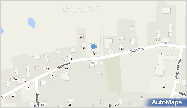 Kowalewo, Szkolna, 14, mapa Kowalewo