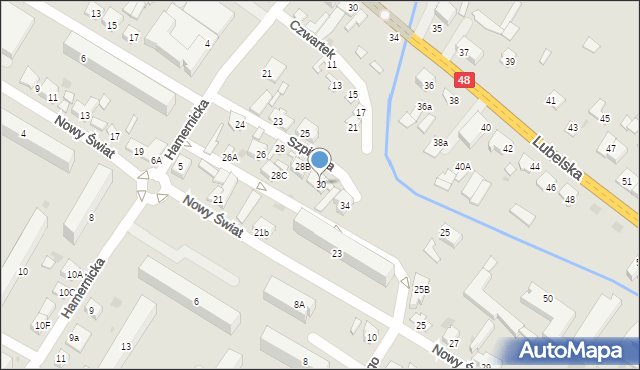 Kozienice, Szpitalna, 30, mapa Kozienice