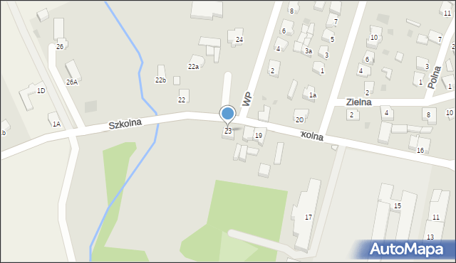 Krajenka, Szkolna, 23, mapa Krajenka