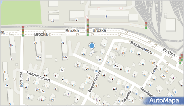 Kraków, Szaniawskiego Klemensa Junoszy, 27, mapa Krakowa