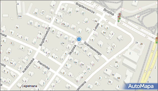 Kraków, Szaniawskiego Klemensa Junoszy, 8a, mapa Krakowa