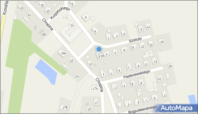 Kramsk, Szeluty Apolinarego, 2, mapa Kramsk