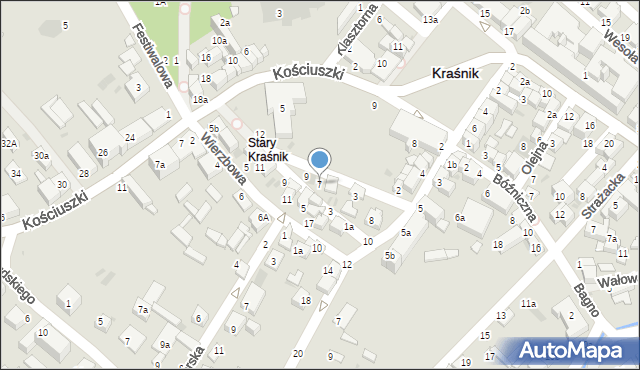 Kraśnik, Szkolna, 7, mapa Kraśnik