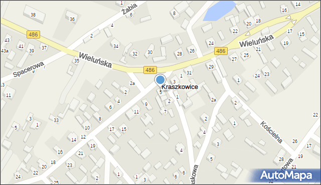 Kraszkowice, Szeroka, 5, mapa Kraszkowice