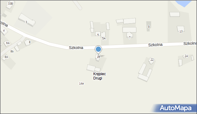 Krępiec, Szkolna, 16, mapa Krępiec