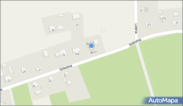 Krępsko, Szkolna, 35, mapa Krępsko