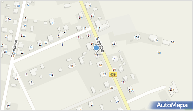 Krośnice, Szkolna, 18, mapa Krośnice